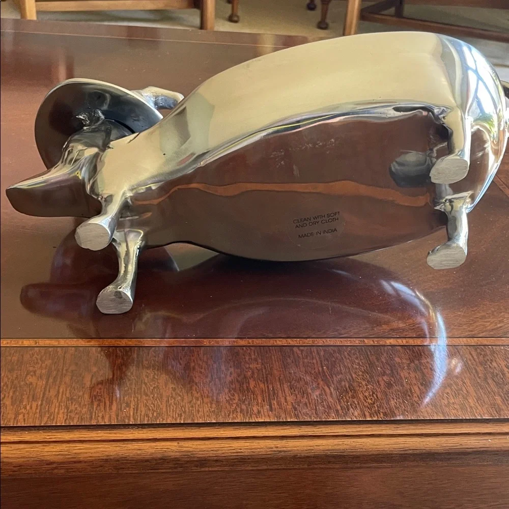 Dachshund oval  Serving Dish with Witch Hat